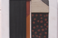 offcuts in an offcut frames i - gloss (earth pigments and household paint on wood) © p ward 2016 (private collection)