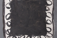 personal exploration 2 (bideford black and pva on paper; 56x56cm) © p ward 2014