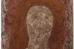 storyteller 3 (50x50cm; earth pigments with gum arabic and rabbit skin glue on canvas) © p ward 2015